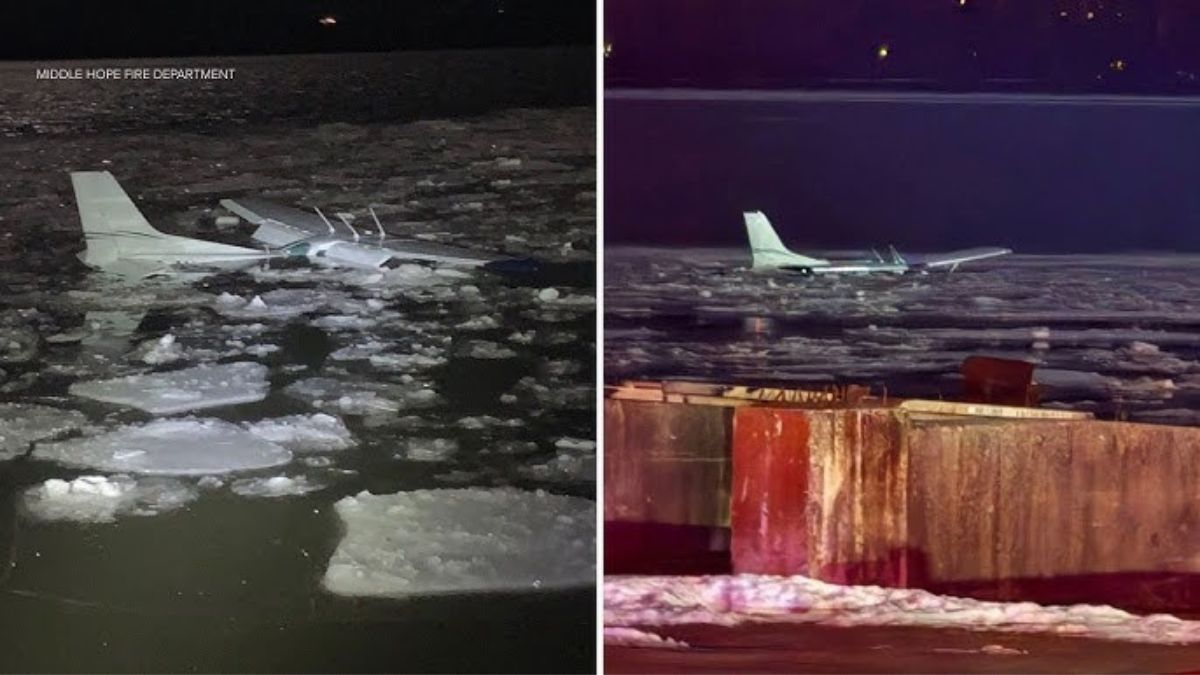 Small Plane Crashes Into Hudson River Near Newburgh; Pilot and Passenger Survive